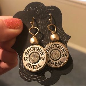 Shotgun shell earrings. Brand new!